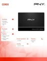 PNY Dysk SSD 256GB CS900 2.5 S3 BULK 374534