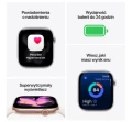 Apple Watch Series 11 GPS koperta 46 mm z aluminium w kolorze srebrnym, pasek sportowy w kolorze mlecznego fioletu - rozmiar M/L 374654