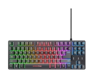 Trust Klawiatura gamingowa podświetlana GTX 833 Thado TKL czarna