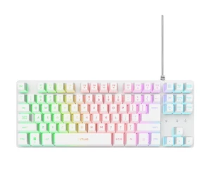 Trust Klawiatura gamingowa podświetlana GTX 833 Thado TKL biała