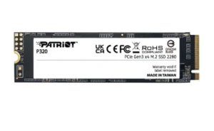 Patriot Dysk SSD 256GB P320 PCIe M.2 Gen3 x4 NVMe 2200/1200MB/s
