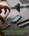 IcyBox Obudowa dysku IB-1805ML-CU31 NVMe M.2 SSD, RGB oświetlenie 375032