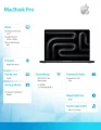 Apple MacBook Pro 14.2 cala: M5 Max 18/32, 36GB, 2TB SSD, bez zasilacza - Gwiezdna czerń 375080