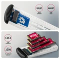 AXAGON EEM2-SC Obudowa zewnętrzna aluminiowa bezśrubowa USB-C 3.2 Gen 2 10Gbps - M.2 NVMe SSD, długość 30 do 80 mm szary 375213
