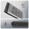 AXAGON EEM2-20GD Obudowa zewnętrzna aluminiowa USB-C 3.2 Gen2x2, Dual NVMe M.2 SSD 20gbps, Clone Master 375262