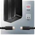 AXAGON EEM2-40G Obudowa zewnętrzna aluminiowa USB4 Gen 3x2 M.2 SSD NVMe 40Gbps chłodzenie pasywne, kabel USB-C, silikonowe etui 375304