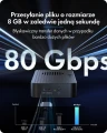 IcyBox Obudowa z 80 Gbps IB-1980M-80G Thunderbolt 5 M.2 NVMe SSD 375416