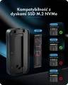 IcyBox Obudowa z 80 Gbps IB-1980M-80G Thunderbolt 5 M.2 NVMe SSD 375419
