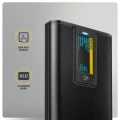 AXAGON EEM2-SD2B Obudowa zewnętrzna aluminiowa bezśrubowa USB-A/C 3.2 Gen2 M.2 NVMe/SATA wyświetlacz LED, czarny 375495