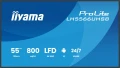IIYAMA Monitor profesjonalny 55 cali LH5566UHSB-B1AG 4K, VA, A14, 800cd, 5000:1, 6,5ms,    2xHDMI, USB-C, RJ45, 2xUSB, 2x10W, WiFi, iiSignage2 4/32GB 375739