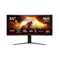 AOC Monitor 34 cale CU34G4ZCA VA Curved 250Hz HDMIx2 DP HAS Głośniki 376447