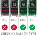 AXAGON RSS-M2SD Wewnętrzna obudowa 2.5" z interfejsem SATA do dysków SSD M.2 SATA, srebrny 376693