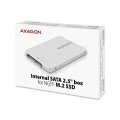 AXAGON RSS-M2SD Wewnętrzna obudowa 2.5" z interfejsem SATA do dysków SSD M.2 SATA, srebrny 376700
