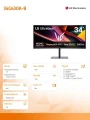 LG Electronics Monitor 34G630A-B UltraGear G6 240 Hz 376758