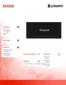 Kingston Dysk SSD XS1000 1TB USB3.2 Gen2 Zewnętrzny 376827
