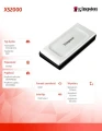 Kingston Dysk SSD XS2000 500GB USB3.2 Gen2.2 Zewnętrzny 376966