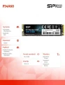 Silicon Power Dysk SSD A60 256GB M.2 PCIe 2100/1200 MB/s NVMe 377228