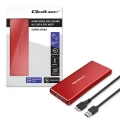 Qoltec Obudowa | kieszeń na dysk M.2 SSD | SATA | NGFF | USB 3.0 | Superspeed 5Gb/s | 2TB | Czerwona 377253