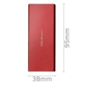 Qoltec Obudowa | kieszeń na dysk M.2 SSD | SATA | NGFF | USB 3.0 | Superspeed 5Gb/s | 2TB | Czerwona 377254