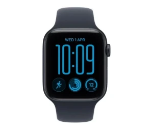 Apple Smartwatch Watch SE 3 GPS, koperta 40mm z aluminium w kolorze północy, pasek sportowy w kolorze granatowym - rozmiar S/M