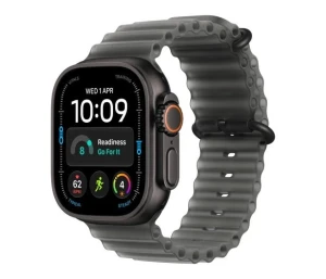 Apple Smartwatch Watch Ultra 4 GPS + Cellular, koperta 49mm z tytanu w kolorze czarnym, pasek Ocean w kolorze półprzezroczystej czerni