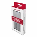 AXAGON EEM2-SG2 Obudowa zewnętrzna aluminiowa bezśrubowa USB-C 3.2 Gen 2 M.2 NVMe & SATA SSD + USB-A - USB-C redukcja 378324