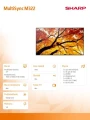 Sharp Monitor MultiSync M322 32 cale 24/7 378348