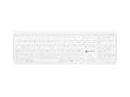 Natec Klawiatura Tang US bezprzewodowa BT + 2.4GHz cicha Slim biała 378453