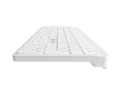 Natec Klawiatura Tang US bezprzewodowa BT + 2.4GHz cicha Slim biała 378455