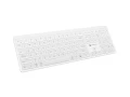 Natec Klawiatura Tang US bezprzewodowa BT + 2.4GHz cicha Slim biała 378458