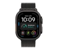 Apple Smartwatch Watch Ultra 4 GPS + Cellular, koperta 49mm z tytanu w kolorze czarnym, bransoleta mediolańska w kolorze czarnym - rozmiar M 379017