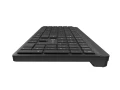 Natec Klawiatura Tang US bezprzewodowa BT + 2.4GHz cicha Slim czarna 379159