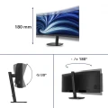 Philips Monitor 34 cale 34B2N3500C Curved VA HDMI DP USB-C HAS Głośniki 379318
